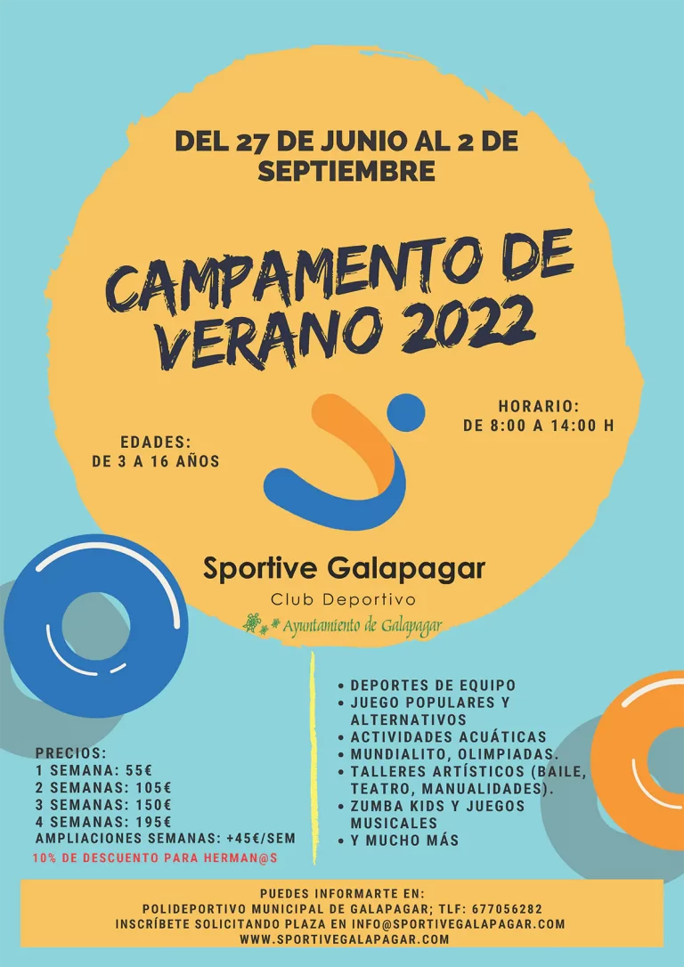 Campamento de verano 2022 - Sportive Galapagar